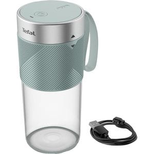 Mini blender TEFAL Lightmix BL1C0430, 0.3l, 1 treapta viteza, verde deschis-argintiu
