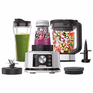 Blender NINJA Foodi Power Nutri 3in1 CB350EU1, 2.1l, 1200W, viteza variabila, argintiu-negru