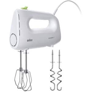 Mixer de mana BRAUN MultiMix 1 HM 1110 WH, 450W, 4 trepte viteza, alb-verde