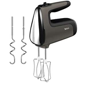 Mixer de mana TEFAL PowerMix Silence HT650E38, 600W, 5 trepte viteza, gri-negru