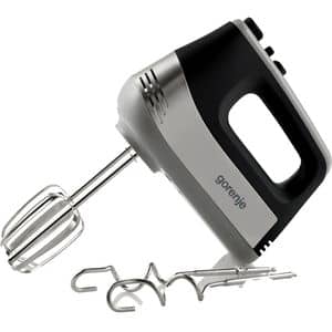 Mixer de mana GORENJE M500DCBK, 500W, 5 trepte viteza, argintiu-negru