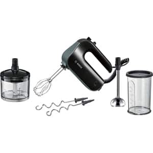 Mixer de mana BOSCH MFQ4980B, 0.5l, 850W, 5 trepte viteza, negru