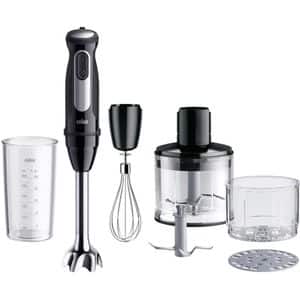 Mixer vertical BRAUN MultiQuick 5 Pro MQ55254M, 0.6l, 1000W, 25 trepte viteza, negru-argintiu