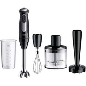 Mixer vertical BRAUN MultiQuick 5 Pro MQ55307M, 0.6l, 1000W, 25 trepte viteza, negru-argintiu