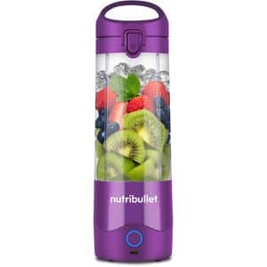 Blender portabil NUTRIBULLET NBP003PU, 0.475l, 1 treapta viteza, USB-C, mov