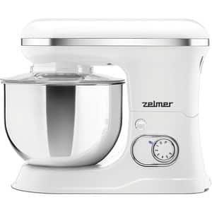 Mixer cu bol ZELMER ZKR1350, 5l, 1200W, 6 trepte viteza, alb-argintiu