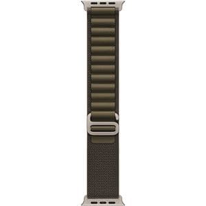 Bratara pentru APPLE Watch 49mm Dark Olive Alpine Loop - Large - Natural Titanium Finish, MK7C4ZM/A