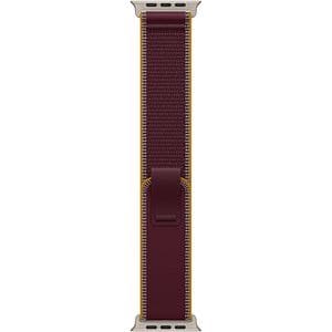 Bratara pentru APPLE Watch 49mm Burgundy Trail Loop - S/M - Natural Titanium Finish, MK8G4ZM/A