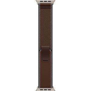 Bratara pentru APPLE Watch 49mm Dark Umber Trail Loop - M/L - Natural Titanium Finish, MK8K4ZM/A