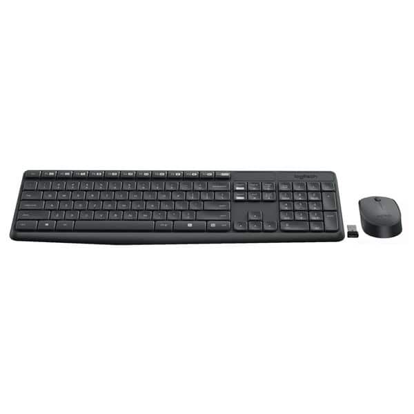 Kit tastatura si mouse Wireless LOGITECH MK235, USB, negru