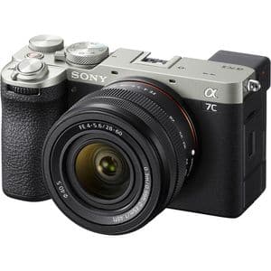 Aparat foto mirrorless SONY Alpha ILCE7CM2LS, 33MP, 4K, Wi-Fi, argintiu + Obiectiv 28-60mm