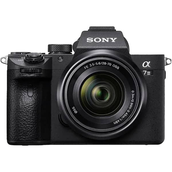 Aparat foto Mirrorless SONY A7 III, 24.2MP, Wi-Fi, negru +
