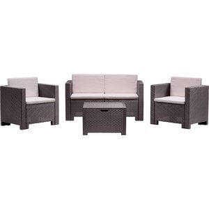 Set mobilier gradina BICA Colorado 2, 4 piese, maro