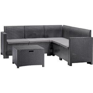 Set mobilier gradina BICA Nebraska, 2 piese, antracit