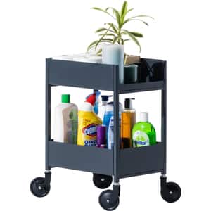 Masuta cu roti Miro Trolley S, gri, 35 x 25 x 46 cm
