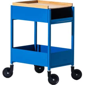 Masuta cu roti Miro Trolley S, albastru, 35 x 25 x 46 cm 