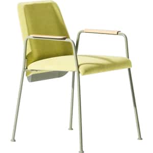 Scaun birou vizitator Line, textil, verde deschis
