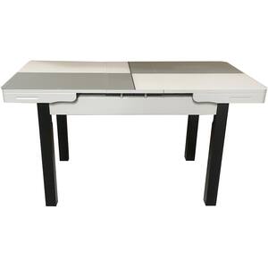 Masa extensibila Fiori, gri deschis, 110-140 x 75 x 75 cm