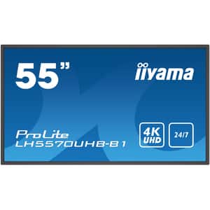 Display profesional IIYAMA ProLite LH5570UHB-B1, 55", 4K, 60Hz, negru