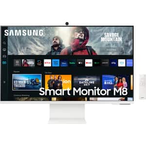Monitor Smart LED VA SAMSUNG M8 LS32CM801UUXDU, 32", 4K, 60Hz, HDR10, alb