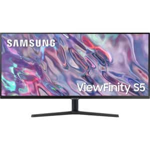 Monitor LED VA SAMSUNG ViewFinity S5 LS34C500GAUXEN, 34", WQHD, 100Hz, HDR10, AMD FreeSync, negru