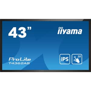 Display interactiv IIYAMA ProLite T4362AS-B1, 43", UHD 4K, Touch, 60Hz, negru