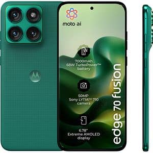 Telefon MOTOROLA Edge 70 Fusion, 256GB, 12GB RAM, Dual SIM, Sporting Green