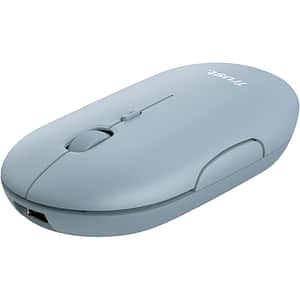 Mouse Wireless TRUST Puck, 1600 dpi, albastru deschis