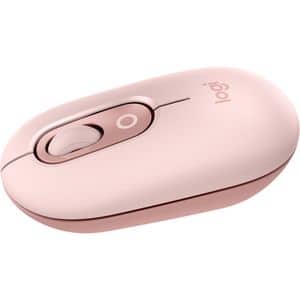Mouse Wireless LOGITECH Pop Emoji, Dual Mode, Bluetooth, roz