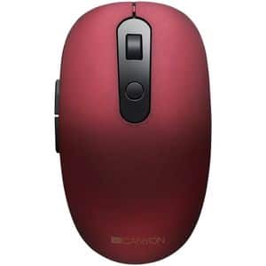 Mouse Wireless CANYON MW-9, Dual Mode, 1600 dpi, Bluetooth, rosu