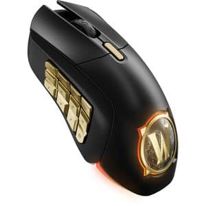 Mouse Gaming Wireless STEELSERIES Aerox 9 World of Warcraft Edition, 18000 dpi, negru-auriu