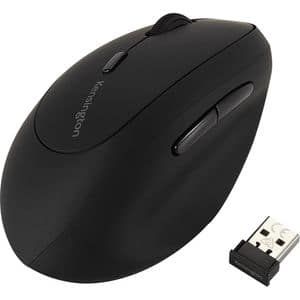 Mouse Wireless KENSINGTON Pro Fit, Vertical, 1600 dpi, pentru stangaci, negru
