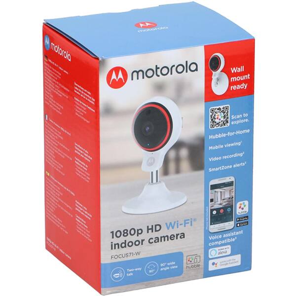 Camera IP Wireless MOTOROLA Focus 71, Full HD 1080p, IR, Night Vision, alb