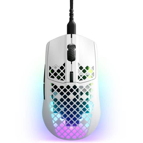 Mouse Gaming STEELSERIES Aerox 3 Edition Snow, 8500 dpi, alb