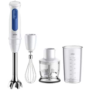 Mixer vertical BRAUN MQ30202M, 0.6l, 900W, 2 trepte viteza, alb-albastru