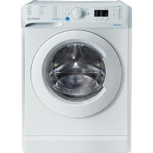 Masina de spalat rufe frontala slim INDESIT BWSA 61051 W EU N, 6 kg, 1000rpm, Clasa F, alb