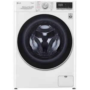 Masina de spalat rufe frontala cu uscator LG F4DN409S1, Steam, Wi-Fi, 9/5kg, 1400rpm, Clasa D/E, alb
