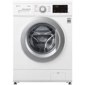 Masina de spalat rufe frontala LG F4J3TS4WE, Steam, 8 kg, 1400rpm, Clasa D, alb