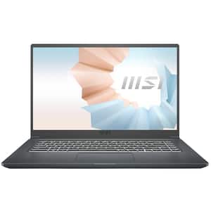 Laptop MSI Modern 15 A5M-245XRO, AMD Ryzen 7 5700U pana la 4.3GHz, 15.6" Full HD, 16GB, SSD 1TB,  AMD Radeon Graphics, Free DOS, Carbon Gray