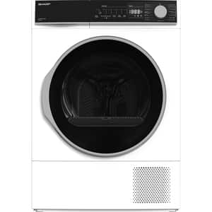 Uscator de rufe SHARP KD-NHB8S7GW21-EE, Pompa de caldura, 8 kg, 15 programe, Clasa A++, alb