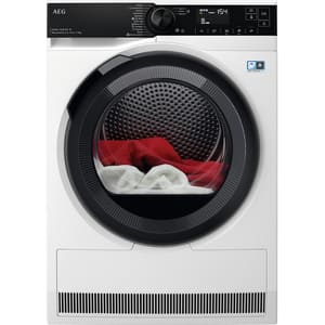 Uscator de rufe AEG TR939M6CE, AbsoluteCare, Pompa de caldura, 9kg, 12 programe, Clasa A+++, alb