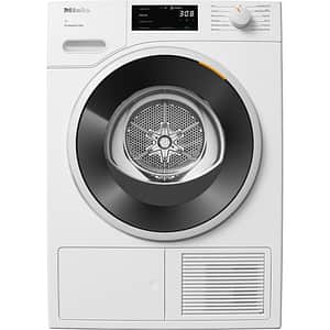 Uscator de rufe MIELE TWD 640 WP EcoSpeed, Pompa de caldura, 9 kg, 12 programe, Clasa C, Wi-Fi, alb