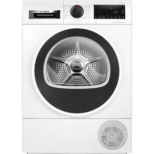 Uscator de rufe BOSCH WQG245D4BY, Condensare si pompa de caldura, 9 kg, 14 programe, Clasa A+++, alb