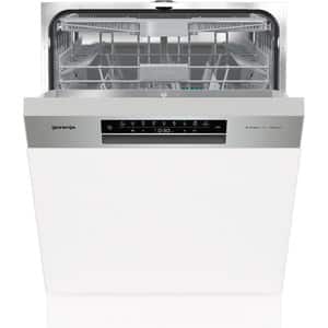 Masina de spalat vase semi-incorporabila GORENJE GI673C60X, 16 seturi, 7 programe, 60 cm, Clasa C, inox