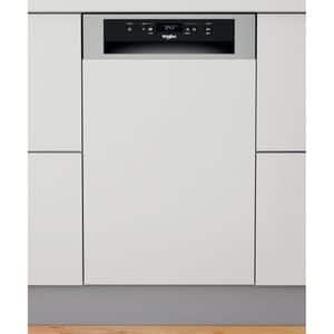 Masina de spalat vase semi-incorporabila WHIRLPOOL WSBC 3M27 X, 6th Sense, 10 seturi, 6 programe, 45 cm, Clasa E, inox