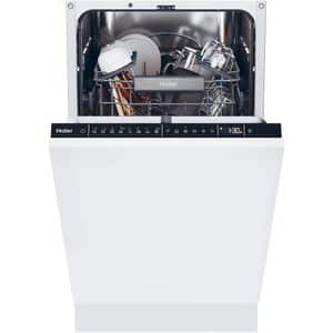 Masina de spalat vase incorporabila HAIER XI0C3TB3FB, 10 seturi, 8 programe, 45 cm, Clasa C, panou comanda negru
