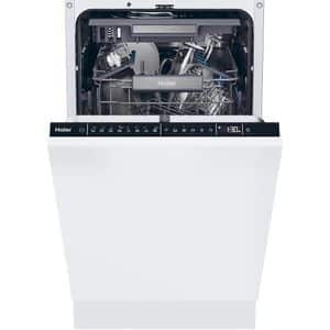 Masina de spalat vase incorporabila HAIER XI1C3TB2FB, 11 seturi, 8 programe, 45 cm, Clasa C, panou comanda negru