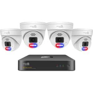 Kit de supraveghere video HOMEGUARD HGNVK-84804, 4 camere, 2K, 8 canale, negru