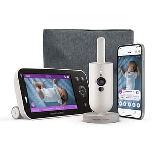 Monitor video PHILIPS AVENT SCD971/26, 5", alb-gri