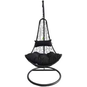 Leagan gradina Cozzy, 95 x 95 x 195 cm, negru